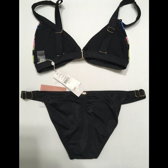 New. PILYQ adjustable zig zag bikini. M-bottom/D-top NWT - Picture 5 of 6